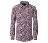 Casa Moda Casual Fit Hemd rot, Bedruckt