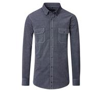 Casa Moda Freizeithemd Casual Fit Uni Dunkelblau Größe M
