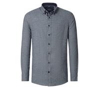 CASAMODA Freizeithemd Uni Comfort Fit Blau L