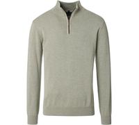 CASAMODA Halfzip Pullover Solid Hellgrün - Größe M Grün M