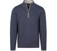 Troyer CASAMODA "CASAMODA Stricktroyer uni", Herren, Gr. 4XL, saphirblau, 100% Baumwolle, Pullover Troyer (74963453-4XL) saphirblau
