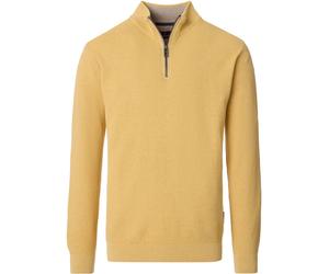 CASAMODA Halfzip Pullover Structure Melange Gelb - Größe XXL Gelb XXL