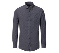 Casa Moda Freizeithemd Print – Langarm, 100% Baumwolle, bedruckt, lässig – Herren XXL, dunkelblau