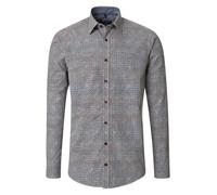 Langarmhemd CASAMODA "CASAMODA Freizeithemd Print", Herren, Gr. XL, Normalgrößen, blau, 100% Baumwolle, bedruckt, lässig geschnitten, Hemden (32865261-XL) blau