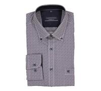Casa Moda Casual Comfort Fit Hemd blau, Bedruckt