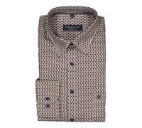 CasaModa Hemd Herren Comfort Fit Langarm Baumwolle braun, M