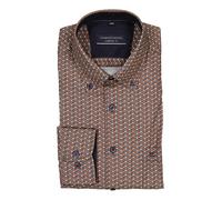 CasaModa Hemd Herren Comfort Fit Langarm Baumwolle braun, XXL