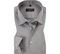 CasaModa Hemd Herren Comfort Fit Langarm Baumwolle grau, 43