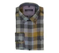 CasaModa Hemd Herren Comfort Fit Langarm Baumwolle grün, M