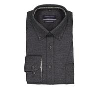 CasaModa Hemd Herren Comfort Fit Langarm Baumwolle schwarz, XXL
