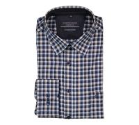 CasaModa Hemd Herren Comfort Fit Langarm Flanell blau, M