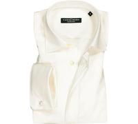 Casa Moda Herren Businesshemd uni Comfort Fit, beige, 44 Champagner