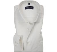 Größe 45 Casamoda Hemd Champagner Beige Langarm Popeline uninah Modern Fit leicht tailliert geschnitten Kentkragen 100% Baumwolle Bügelleicht