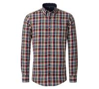 Langarmhemd CASAMODA "CASAMODA Freizeithemd kariert", Herren, Gr. XXL, Normalgrößen, rot, 100% Baumwolle, kariert, lässig geschnitten, Hemden (17886312-XXL) rot