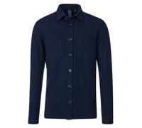 Langarmhemd CASAMODA "CASAMODA Hemdjacke uni" Gr. M, Normalgrößen, blau Herren Hemden (62386624-M) blau