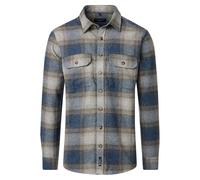 CASAMODA Hemdjacke kariert Casual Fit Blau M