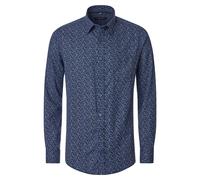 CASAMODA Herren Hemd Casual Fit gemustert Dunkelblau Langarm XXL