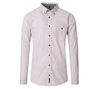 CASAMODA Herren-Hemd, legere Passform, Granat, Beige/Rot, Beige / Rot, XXL