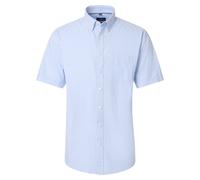 CASAMODA Herren Kurzarmhemd Blau Weiß Gestreift ? Casual Fit ? Baumwolle XL