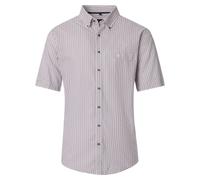 CASAMODA Herren Kurzarmhemd mit Retro-Roller Print ? Casual Fit Freizeithemd Weiß Blau 4XL