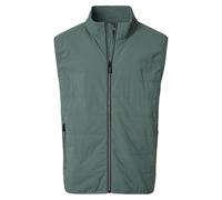 CASAMODA Herren Outdoor-Steppweste Stehkragen Zipper, Bekleidungsgröße: S, Farbe: grün