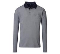 Polo-Shirt Langarm Blau L