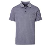 Casa Moda Polo-Shirt unifarben Brusttasche graues Dunkelblau XL