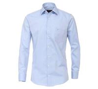 Casa Moda Hemd uninah 006550 Modern Fit Blau Langarm Kentkragen 100% Baumwolle Bügelfrei Gr. 46