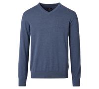 Casa Moda Pullover V-Neck NOS Damen 100% Baumwolle graues Mittelblau 6XL