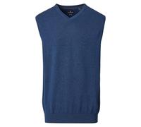 CASAMODA Herren Pullunder Unifarben 004460 Gerade Schnittführung, Aquadunkelblau - Uni, M
