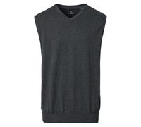 Casa Moda Herren-Pullunder 004460 V-Ausschnitt Ärmellos 100% Baumwolle Grauschwarz M