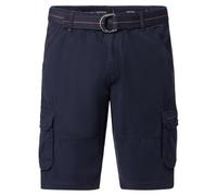 Shorts CASAMODA "CASAMODA Shorts uni", Herren, Gr. 31, Normalgrößen, blau (dunkelblau), 100% Baumwolle, Hosen Shorts (22391124-31) dunkelblau