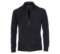 Größe L Casamoda Sport Strickjacke Cardigan Dunkelblau Langarm Normal Geschnitten mit Reißverschluss 100% Baumwolle