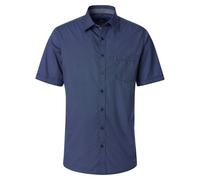CASAMODA Herrenhemd Comfort Fit Blau mit Minimal Print ? Langarm Businesshemd aus 100% Baumwolle ? Modernes Freizeit & Business Hemd 6XL