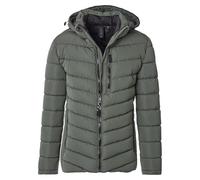 Casa Moda Steppjacke Regular Fit mit Kapuze Herren grün einfarbig