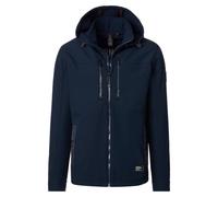 Casa Moda Jacke Regular Fit Softshell mit Kapuze Blau Einfarbig XXL