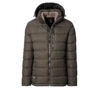 Steppjacke CASAMODA "CASAMODA Steppjacke mit Kapuze uni", Herren, Gr. 3XL, dunkelgrün, 100% Polyester, Jacken Steppjacke (74905860-XXXL) dunkelgrün