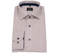 Venti Comfort Fit Hemd rot, Bedruckt