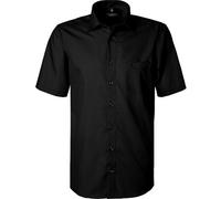 CasaModa Kurzarmhemd Herren Comfort Fit Kurzarm Baumwolle schwarz, 45