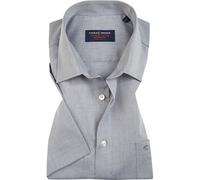 Businesshemd CASAMODA "CASAMODA Kurzarm uni" Gr. 43, Normalgrößen, grau Herren Hemden (47807755-43) grau