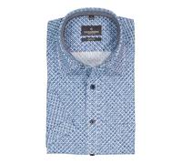 CasaModa Kurzarmhemd Herren Regular Fit Kurzarm Baumwolle blau, M