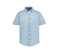 Kurzarmhemd CASAMODA "CASAMODA Freizeithemd Kurzarm Print", Herren, Gr. M, Normalgrößen, grün, 100% Baumwolle, bedruckt, lässig geschnitten, Hemden (83905041-M) grün
