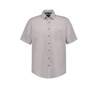 CasaModa Kurzarmhemd Herren Regular Fit Kurzarm Baumwolle-Leinen blau, M