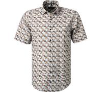 CasaModa Kurzarmhemd Herren Regular Fit Kurzarm Baumwolle orange, M