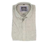 CasaModa Kurzarmhemd Herren Regular Fit Kurzarm Leinen grün, M