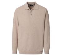 Casa Moda Poloshirt Regular Fit Longsleeve Beige Uni XXL