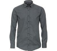 CASAMODA Langarmhemd Aqua Petrol beige Print Gr. M-7XL (as3, Alpha, l, Regular, Regular)