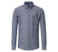 Casa Moda Herren Leinenhemd Casual Fit 100% Leinen Blau Größe M