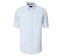 Leinenhemd CASAMODA "CASAMODA Leinenhemd gestreift", Herren, Gr. XXL, Normalgrößen, blau, 50% Leinen, 50% Baumwolle, gestreift, lässig geschnitten, Hemden (49450669-XXL) blau