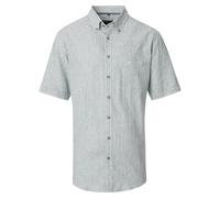 Leinenhemd CASAMODA "CASAMODA Leinenhemd gestreift", Herren, Gr. XXL, Normalgrößen, grün (hellgrün), 50% Leinen, 50% Baumwolle, gestreift, lässig geschnitten, Hemden (31196751-XXL) hellgrün